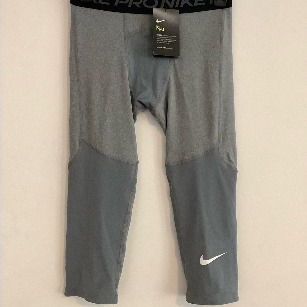 Nike Kids Gray Pro Leggings